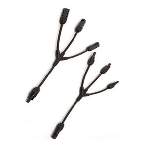 3 Konektor Kabel PV Surya Y Tipe 1 hingga 3 Konektor Betina Ke Jantan